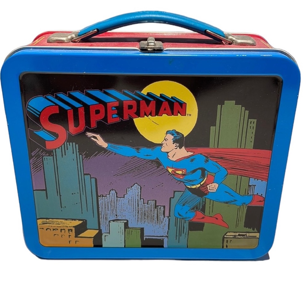 Small Superman Tin Lunchbox. NWOT